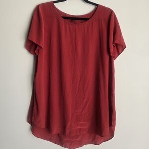 Eileen Fisher Rich Red Blouse